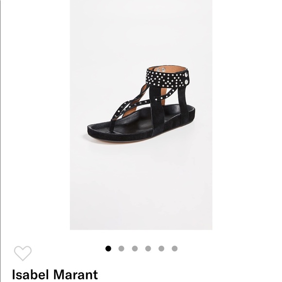 Isabel marant Ellen leather sandals - Picture 3 of 7